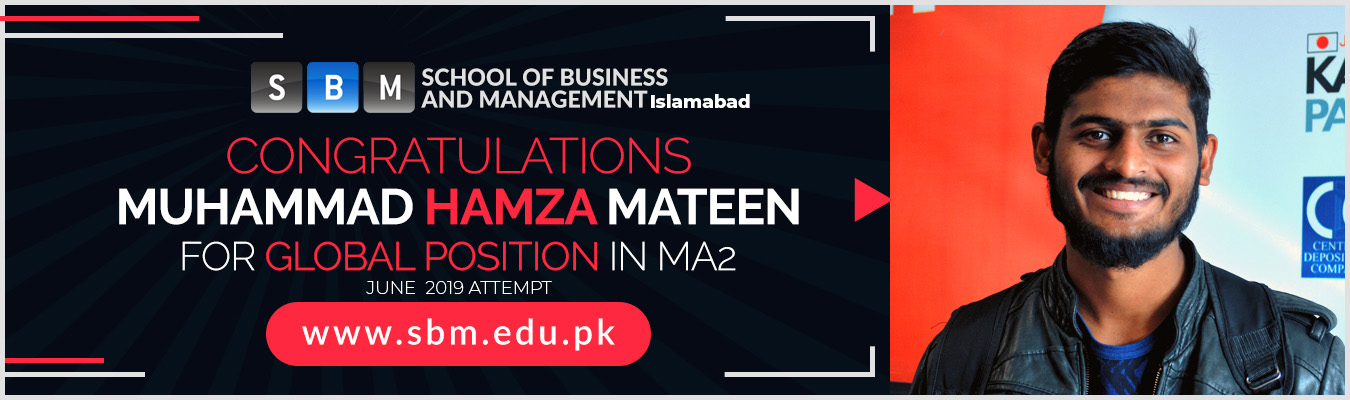 Hamza Mateen got 1st position globally in ACCA's Foundation Diploma